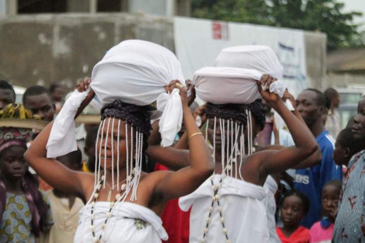Cérémonie liée à la religion yoruba Île-de-France